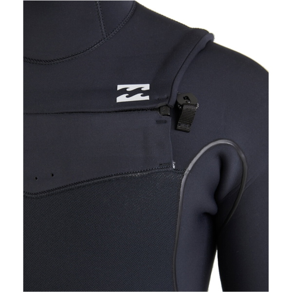 2025 Billabong Mens Furnace Natural 5/4mm Hooded Chest Zip Wetsuit ABYW200122 - Black